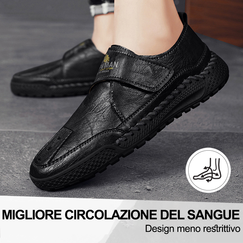(🔥50% di sconto oggi - prendilo!) Scarpe ortopediche premium ed eleganti 👞 - Design ergonomico per alleviare il dolore