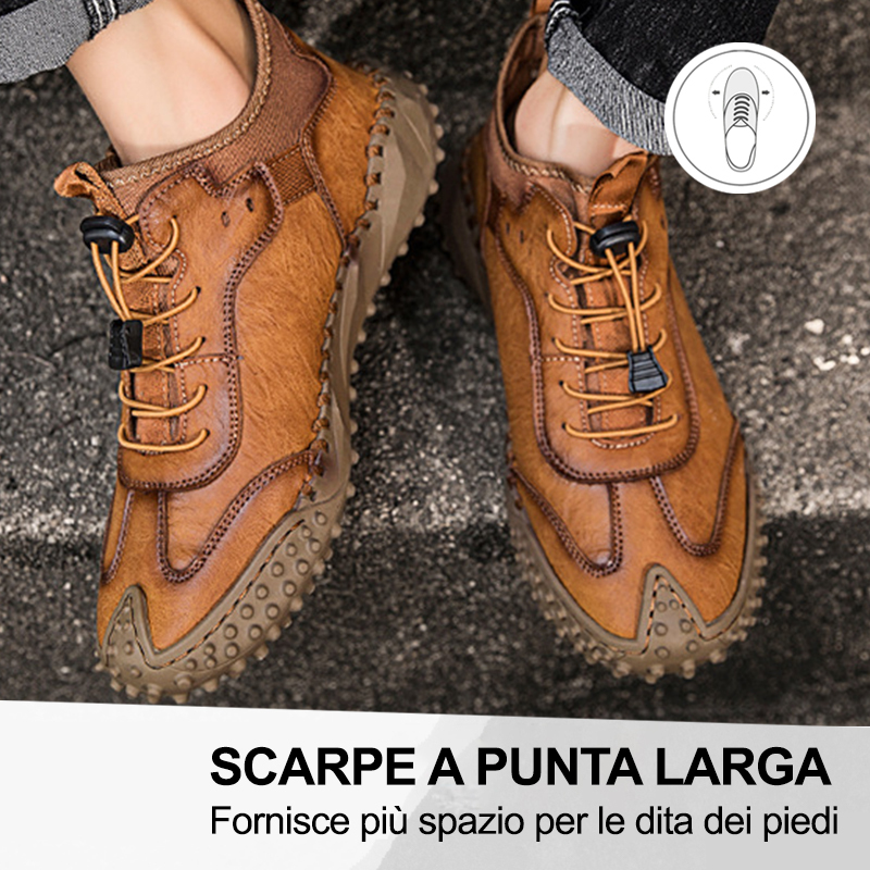 (🔥50% di sconto oggi - prendilo!) Scarpe ortopediche premium ed eleganti 👞 - Design ergonomico per alleviare il dolore