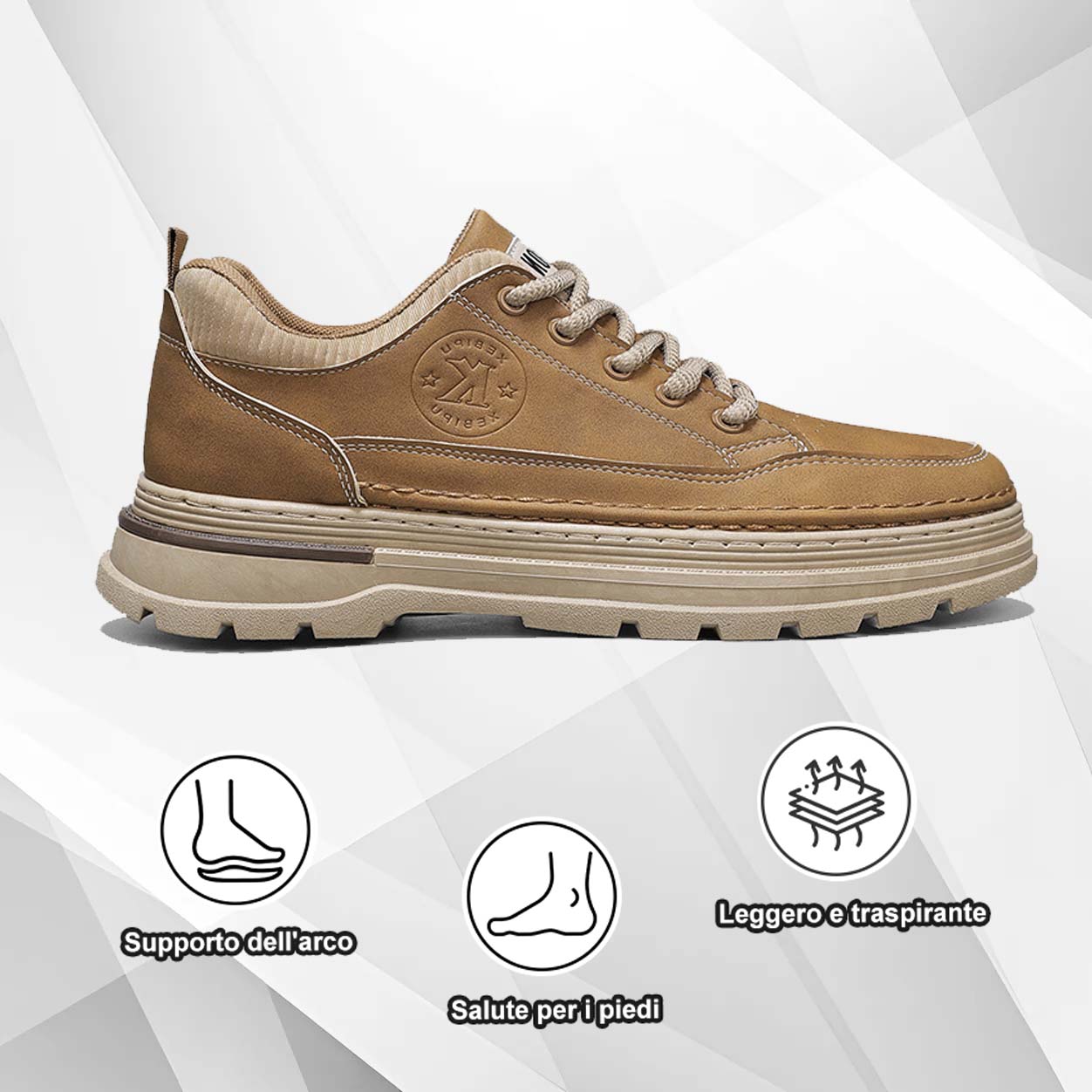 (🔥50% di sconto oggi - prendilo!) Scarpe ortopediche premium ed eleganti 👞 - Design ergonomico per alleviare il dolore