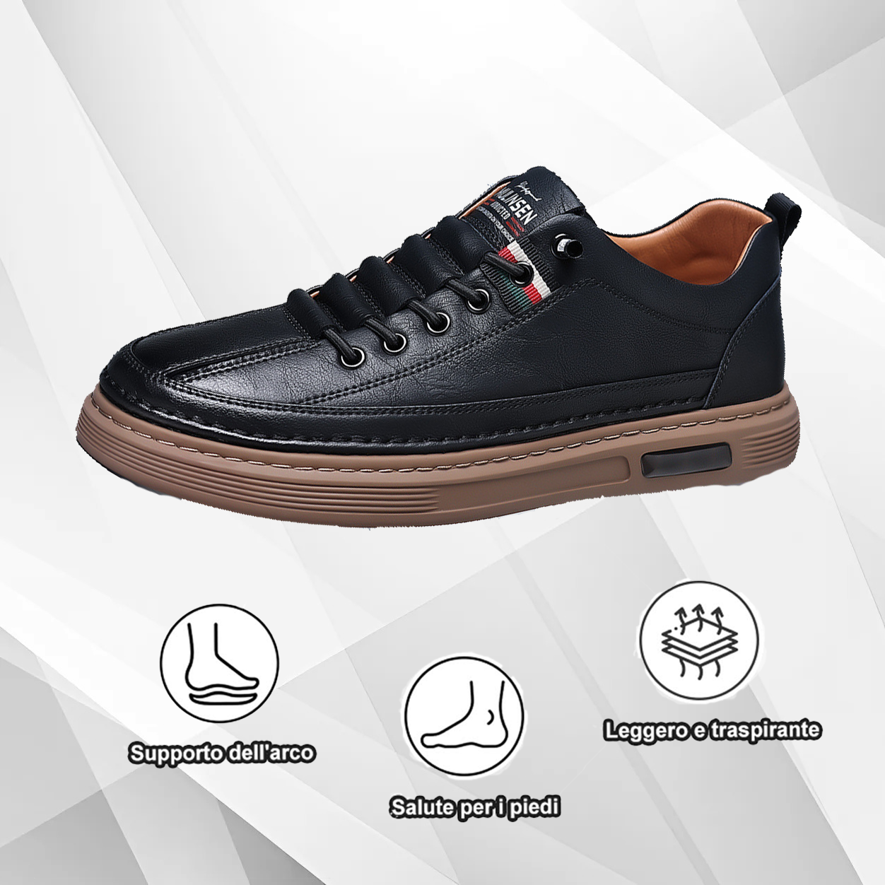 (🔥50% di sconto oggi - prendilo!) Scarpe ortopediche premium ed eleganti 👞 - Design ergonomico per alleviare il dolore
