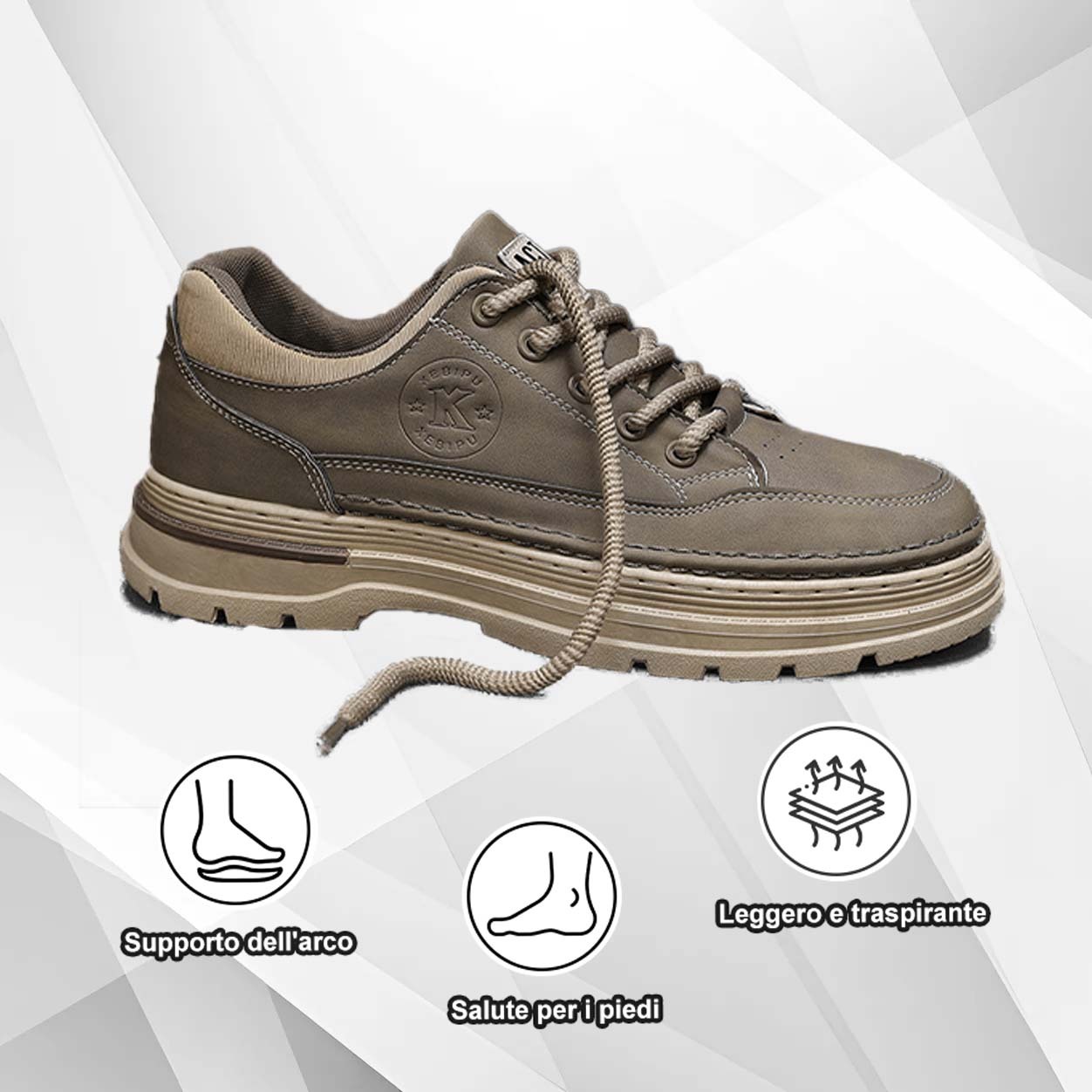 (🔥50% di sconto oggi - prendilo!) Scarpe ortopediche premium ed eleganti 👞 - Design ergonomico per alleviare il dolore