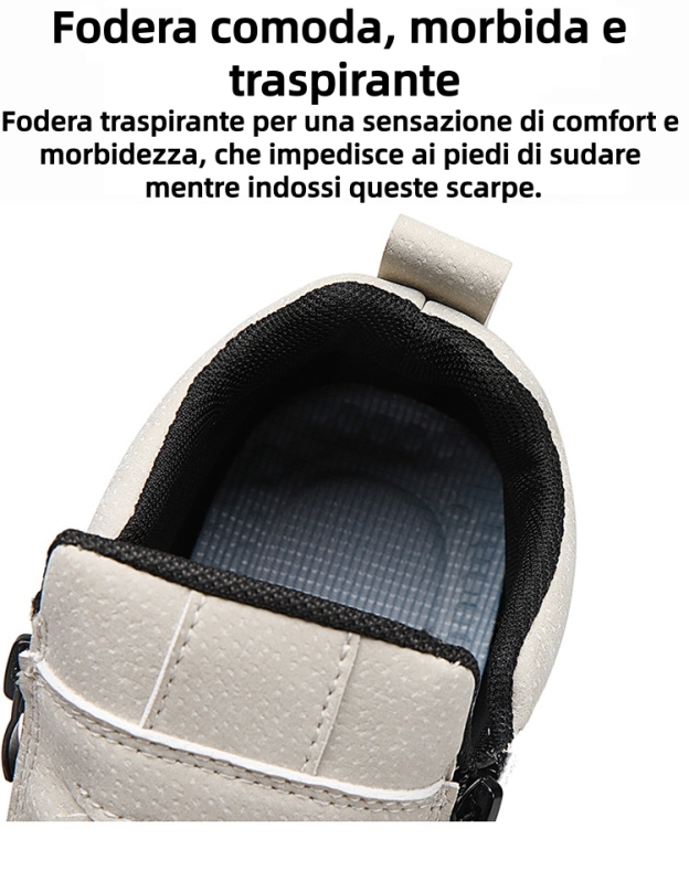 ⏰Sconto del 50% oggi, non perdete l'occasione! Nuove scarpe ortopediche ergonomiche in pelle scamosciata, migliorate di recente, alleviano efficacemente il dolore ai piedi🛡️, proteggono i piedi, sono traspiranti e comode, cucite a mano.