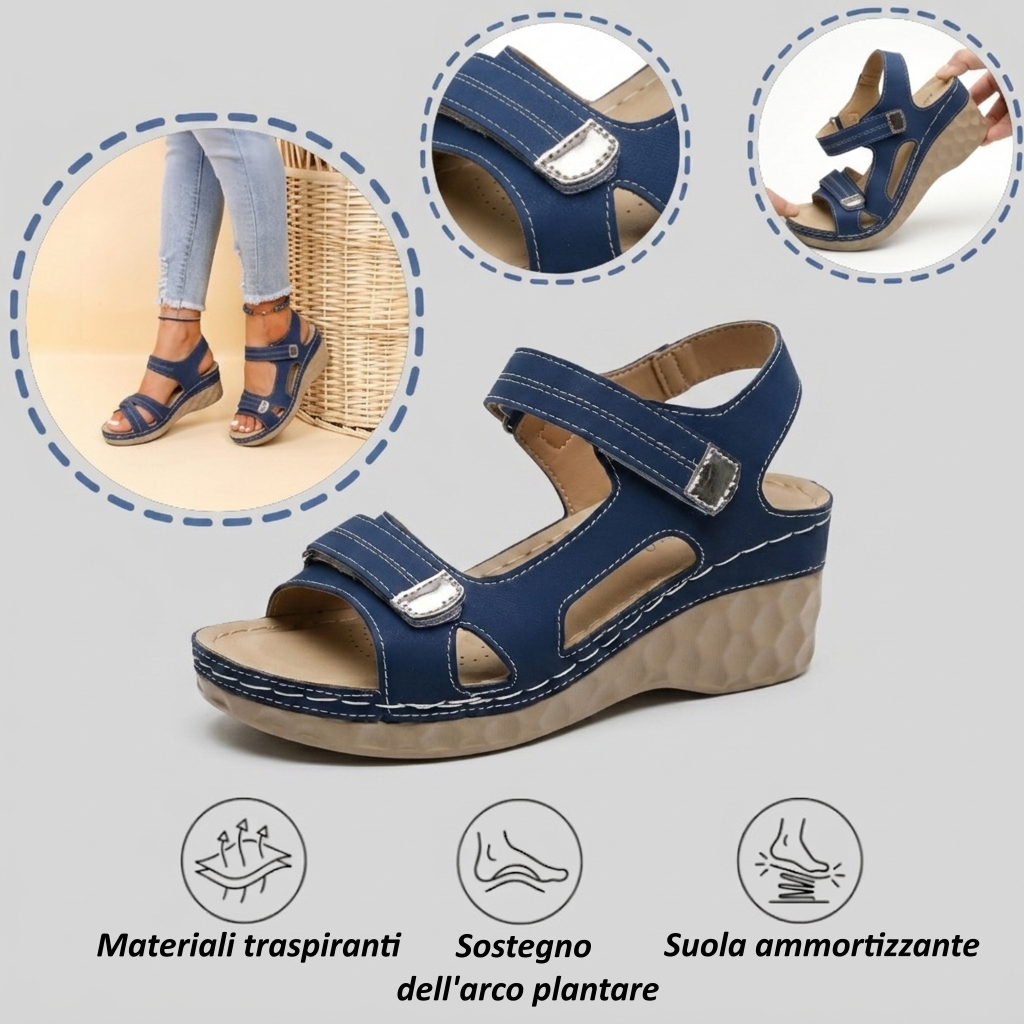 【🎁Ultimo giorno per il 70% di sconto! Non perdete l'occasione!】Sandali ortopedici e ammortizzanti dal design ergonomico per un'esperienza di camminata più confortevole👞