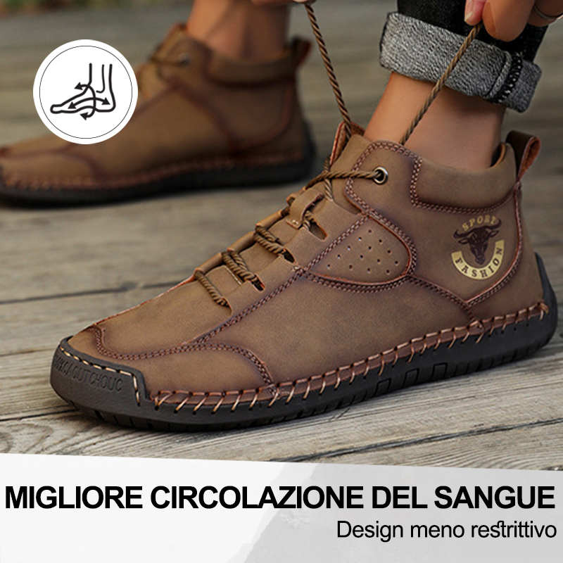 (🔥50% di sconto oggi - prendilo!) Scarpe ortopediche premium ed eleganti 👞 - Design ergonomico per alleviare il dolore