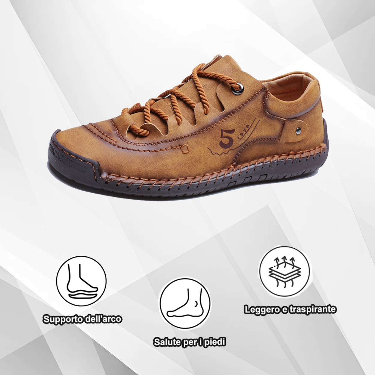 (🔥50% di sconto oggi - prendilo!) Scarpe ortopediche premium ed eleganti 👞 - Design ergonomico per alleviare il dolore