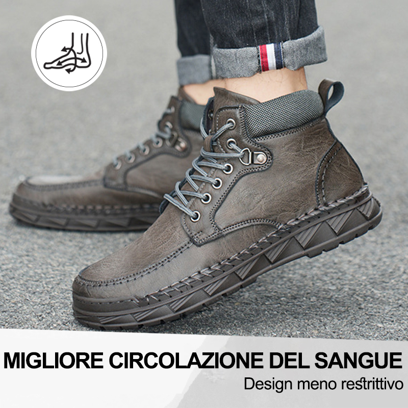 (🔥50% di sconto oggi - prendilo!) Scarpe ortopediche premium ed eleganti 👞 - Design ergonomico per alleviare il dolore