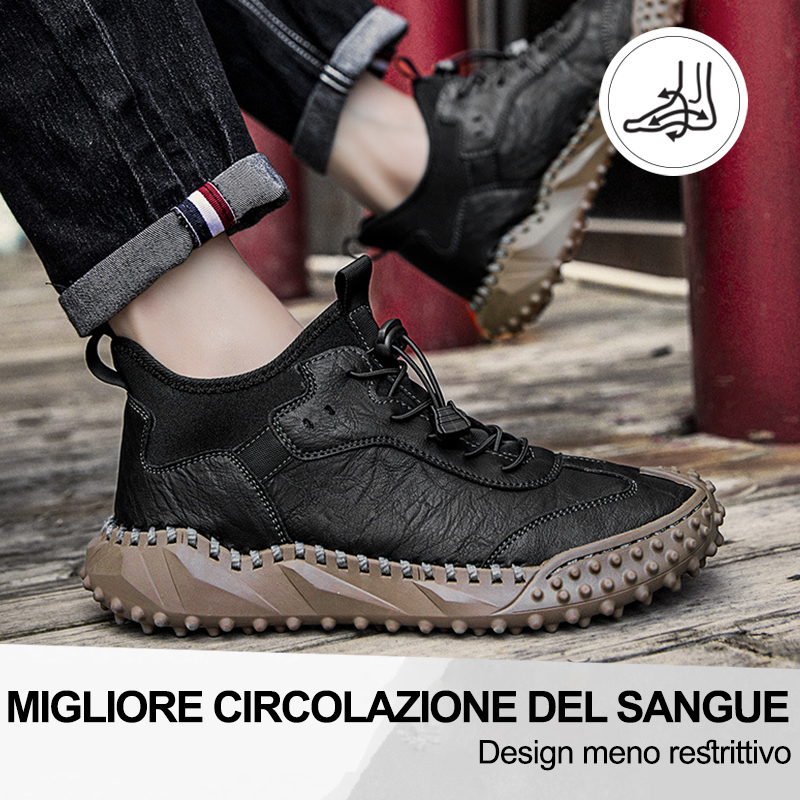 (🔥50% di sconto oggi - prendilo!) Scarpe ortopediche premium ed eleganti 👞 - Design ergonomico per alleviare il dolore
