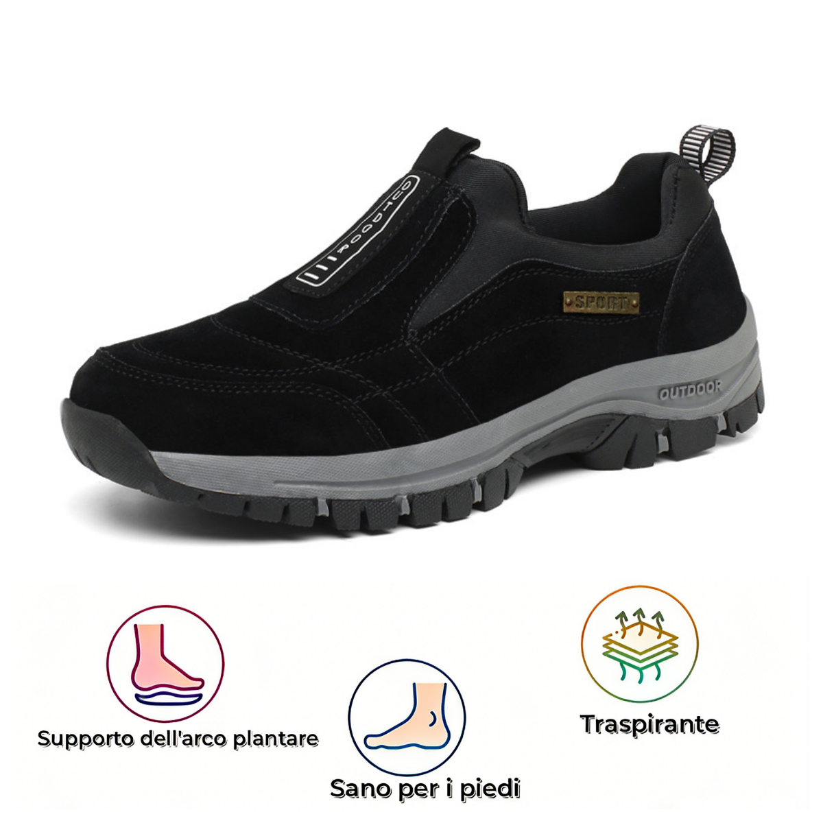 ⏰Offerta a tempo limitato: oggi 70% di sconto - non lasciartelo sfuggire! Scarpe ortopediche di alta qualità, dal design ergonomico, impermeabili e antiscivolo 🦶, scarpe ortopediche in pelle scamosciata di nuova concezione, fatte a mano. 👞