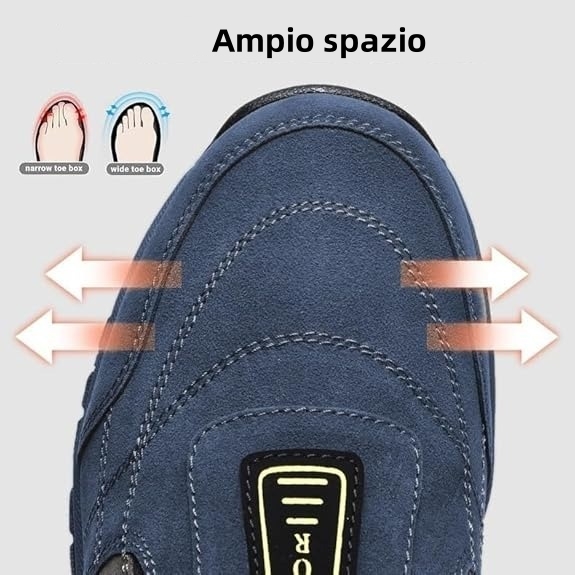 【⏰Ultimo giorno di sconto del 50% - non lasciartelo sfuggire】 Scarpe ortopediche dal design ergonomico - pelle bovina selezionata + cucite a mano 👞