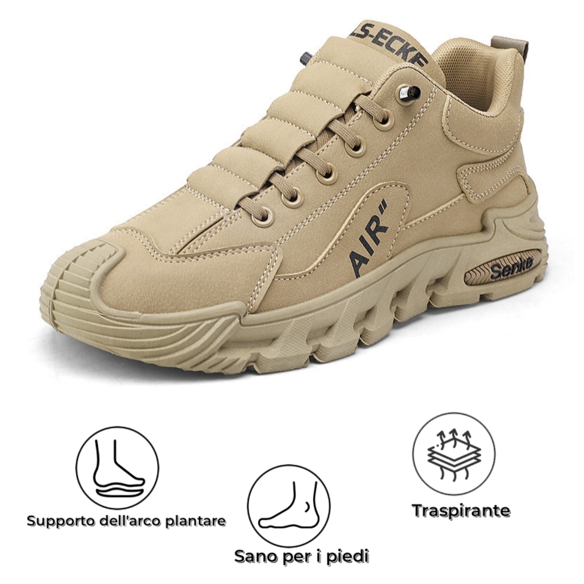 [⏰Oggi 50% di sconto - Non lasciartelo sfuggire] Scarpe ortopediche dal design ergonomico - Pelle di prima qualità + Cucite a mano 👞