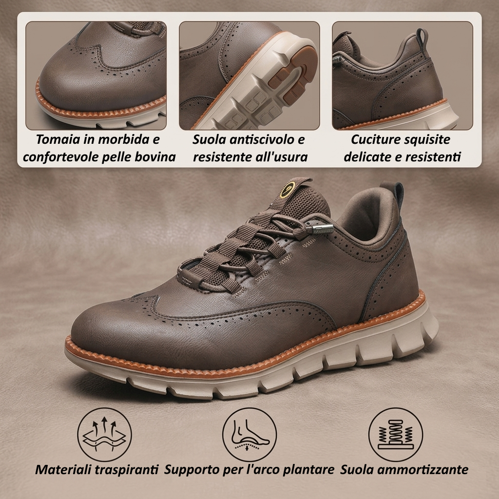 ⏰ Sconto del 70% oggi – Da non perdere! Scarpe ortopediche in pelle bovina dal design ergonomico, impermeabili e antiscivolo🦶efficaci nell'alleviare il dolore ai piedi✅️