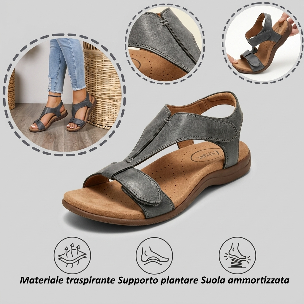 【🎁Ultimo giorno a metà prezzo! Non perdete l'occasione!】Sandali ortopedici e ammortizzanti dal design ergonomico per un'esperienza di camminata più confortevole👞