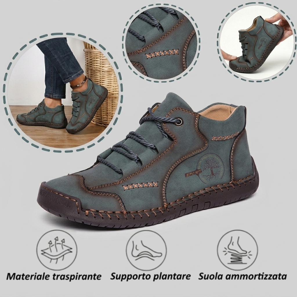 ⏰ Oggi sconto del 70% — Da non perdere!🐂 Nuove scarpe ortopediche da uomo in pelle bovina, impermeabili e antiscivolo,🦶 efficaci nell'alleviare il dolore ai piedi.