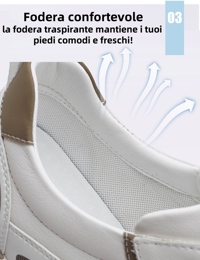 [⏰Oggi 50% di sconto - Non lasciartelo sfuggire] Scarpe ortopediche dal design ergonomico - Pelle di prima qualità + Cucite a mano 👞