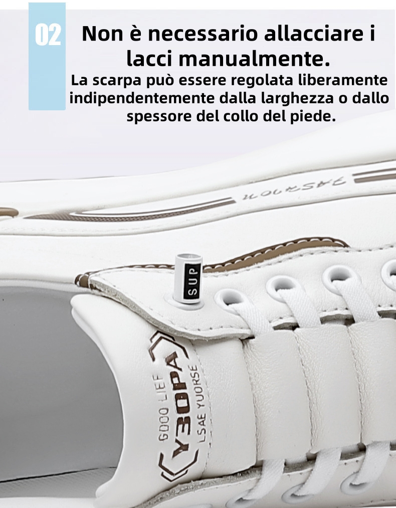 [⏰Oggi 50% di sconto - Non lasciartelo sfuggire] Scarpe ortopediche dal design ergonomico - Pelle di prima qualità + Cucite a mano 👞