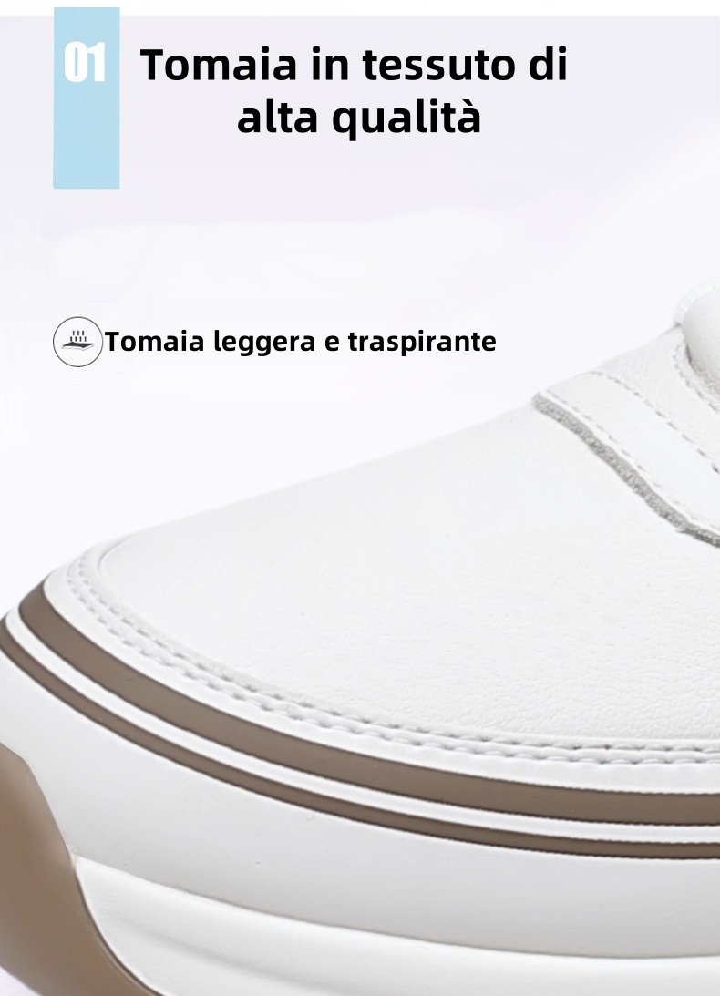 [⏰Oggi 50% di sconto - Non lasciartelo sfuggire] Scarpe ortopediche dal design ergonomico - Pelle di prima qualità + Cucite a mano 👞