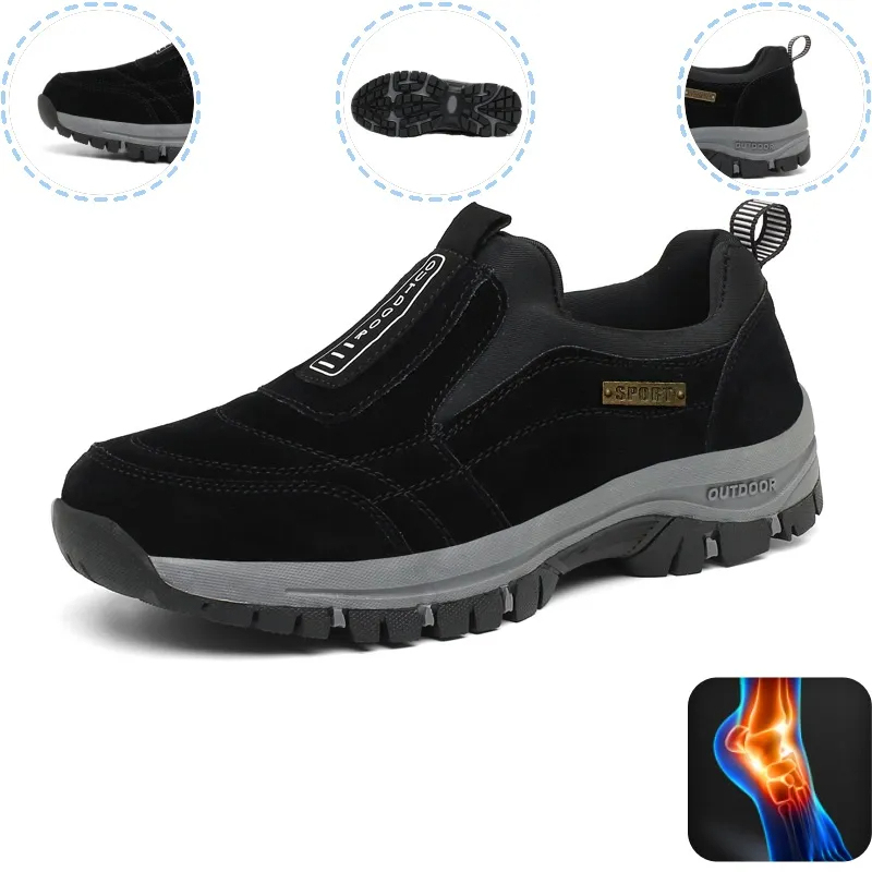 🔷Sconto del 70% oggi - Non perdete l'occasione! ⬛Nuove scarpe ortopediche in pelle scamosciata, morbide, comode, impermeabili e antiscivolo 🦶 Alleviano il dolore ai piedi