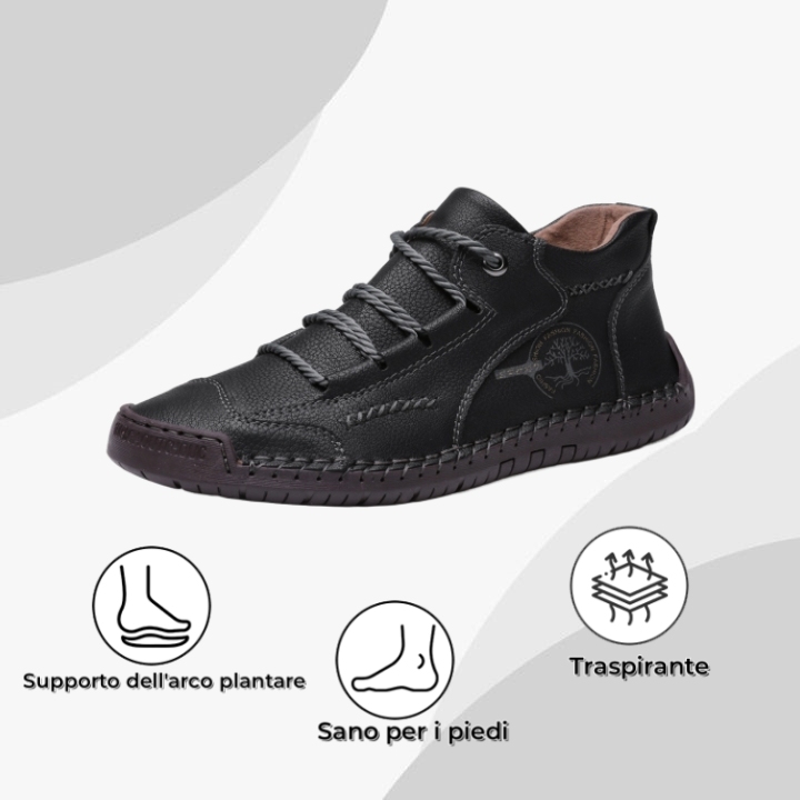 【⏰Sconto del 50% oggi - da non perdere】 Scarpe ortopediche dal design ergonomico - pelle di alta qualità + cuciture a mano 👞