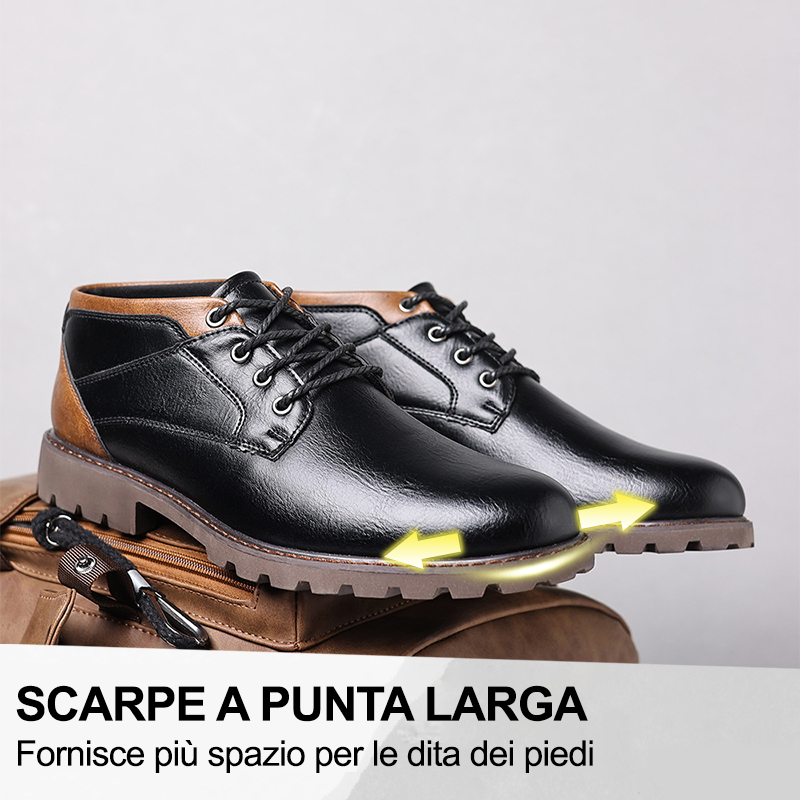 (🔥50% di sconto oggi - prendilo!) Scarpe ortopediche premium ed eleganti 👞 - Design ergonomico per alleviare il dolore