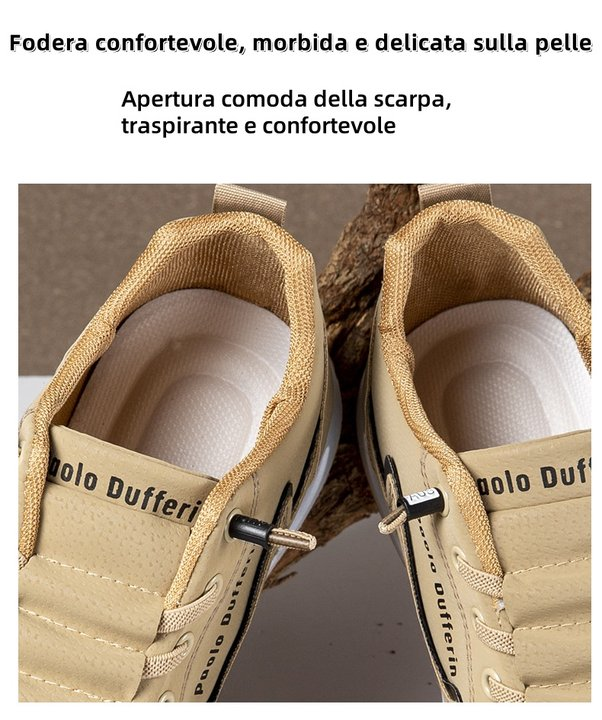 【⏰Sconto del 50% oggi - da non perdere】 Scarpe ortopediche dal design ergonomico - pelle di alta qualità + cuciture a mano 👞