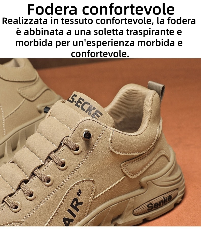 [⏰Oggi 50% di sconto - Non lasciartelo sfuggire] Scarpe ortopediche dal design ergonomico - Pelle di prima qualità + Cucite a mano 👞