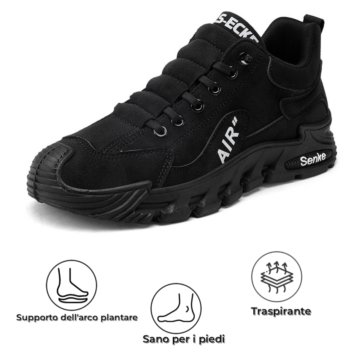 [⏰Oggi 50% di sconto - Non lasciartelo sfuggire] Scarpe ortopediche dal design ergonomico - Pelle di prima qualità + Cucite a mano 👞