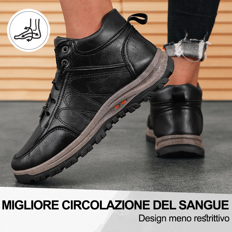 (🔥50% di sconto oggi - prendilo!) Scarpe ortopediche premium ed eleganti 👞 - Design ergonomico per alleviare il dolore