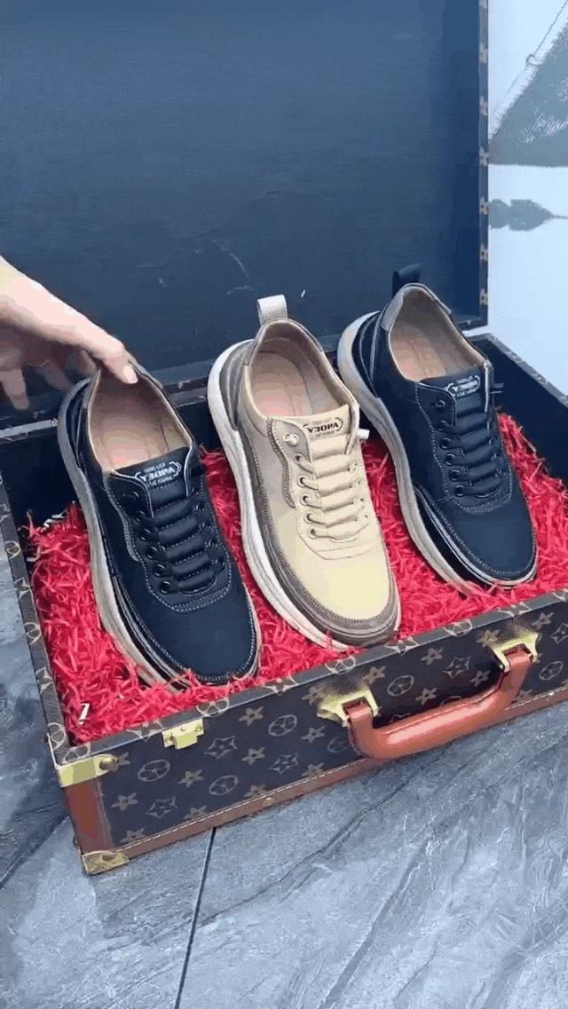 [⏰Oggi 50% di sconto - Non lasciartelo sfuggire] Scarpe ortopediche dal design ergonomico - Pelle di prima qualità + Cucite a mano 👞