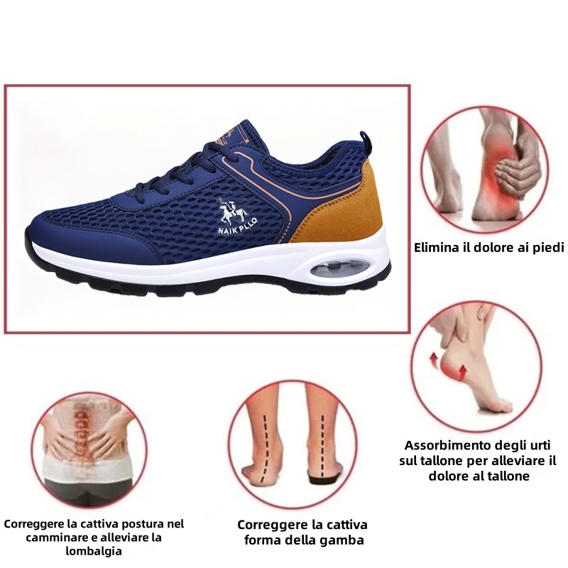 🔥 (Ultimo giorno) Sconto del 50% per un periodo limitato: non perdere questa occasione ⏰ Scarpe ortopediche da uomo traspiranti 👞 - Elimina dolori alle gambe e alla schiena - Design ergonomico