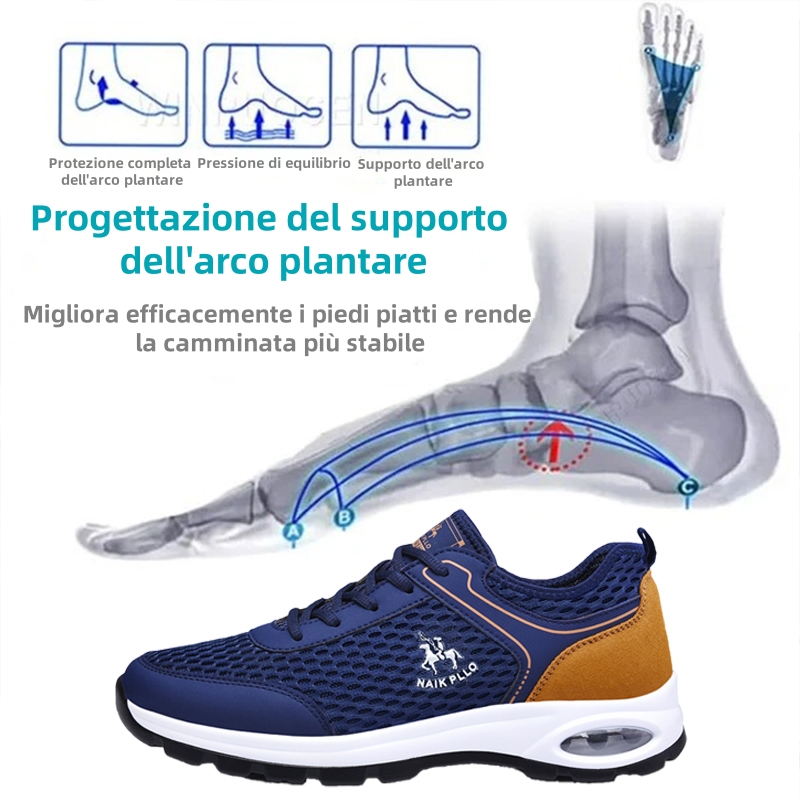 🔥 (Ultimo giorno) Sconto del 50% per un periodo limitato: non perdere questa occasione ⏰ Scarpe ortopediche da uomo traspiranti 👞 - Elimina dolori alle gambe e alla schiena - Design ergonomico