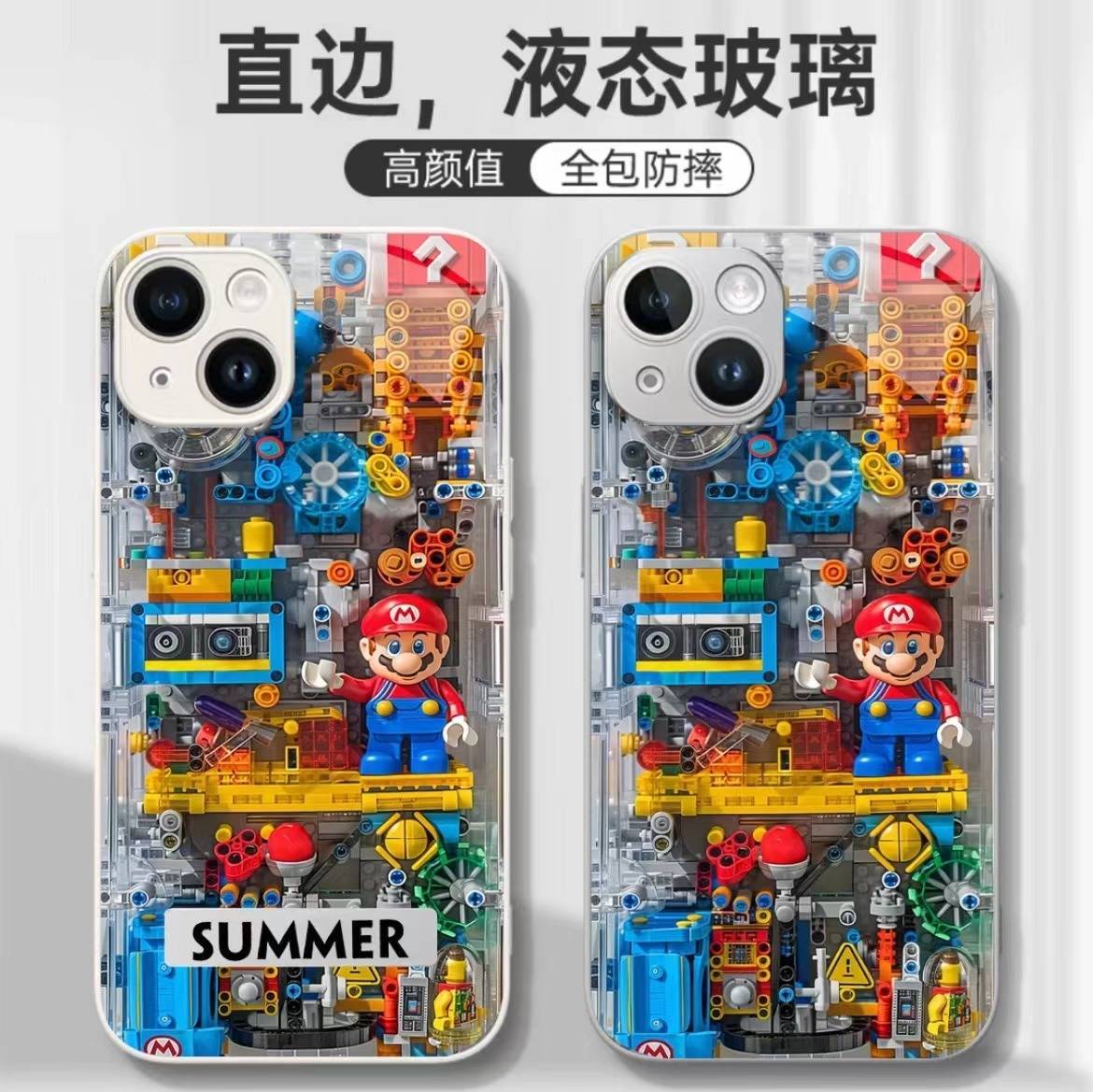 【iPhone17系列 新品上市】iPhone 全系列高品質金屬漆玻璃 可愛油畫風保護殼 強力抗摔不傷機 防刮耐磨不留紋，全包保護！