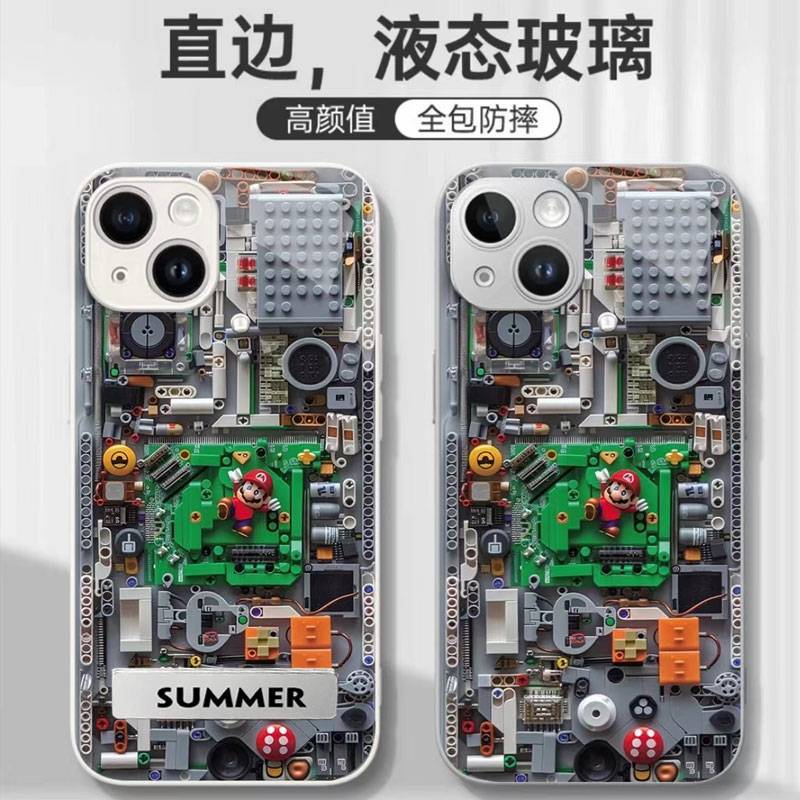 【iPhone17系列 新品上市】iPhone 全系列高品質金屬漆玻璃 可愛油畫風保護殼 強力抗摔不傷機 防刮耐磨不留紋，全包保護！