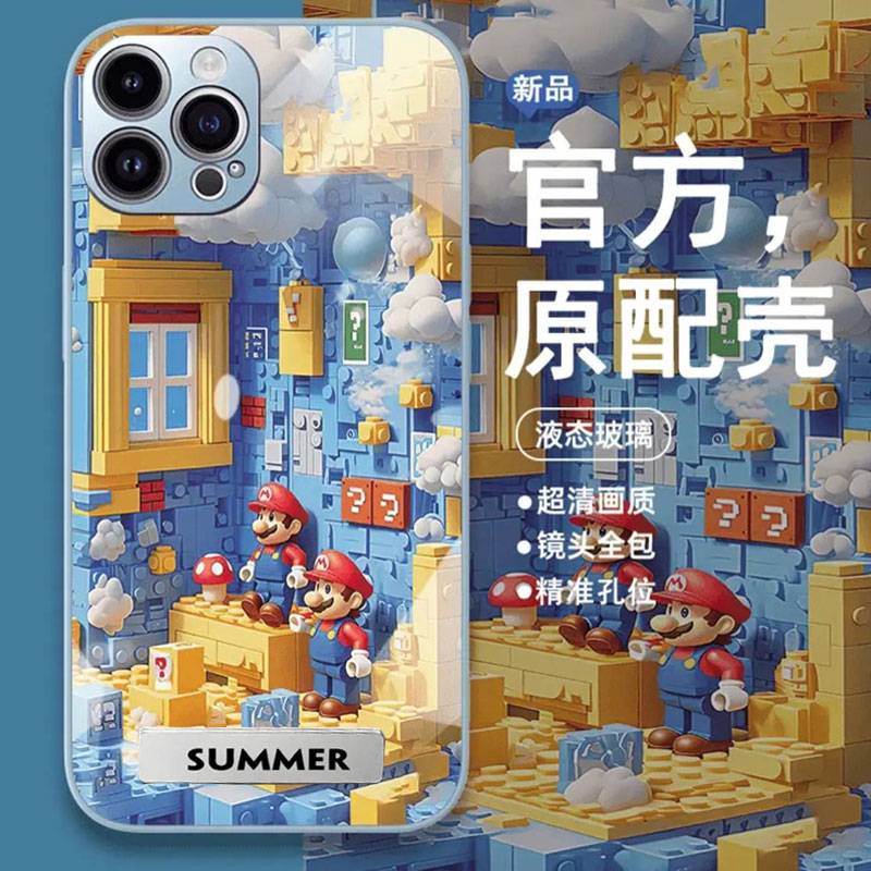 【iPhone17系列 新品上市】iPhone 全系列高品質金屬漆玻璃 可愛油畫風保護殼 強力抗摔不傷機 防刮耐磨不留紋，全包保護！