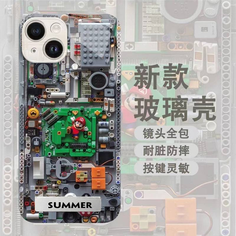 【iPhone17系列 新品上市】iPhone 全系列高品質金屬漆玻璃 可愛油畫風保護殼 強力抗摔不傷機 防刮耐磨不留紋，全包保護！
