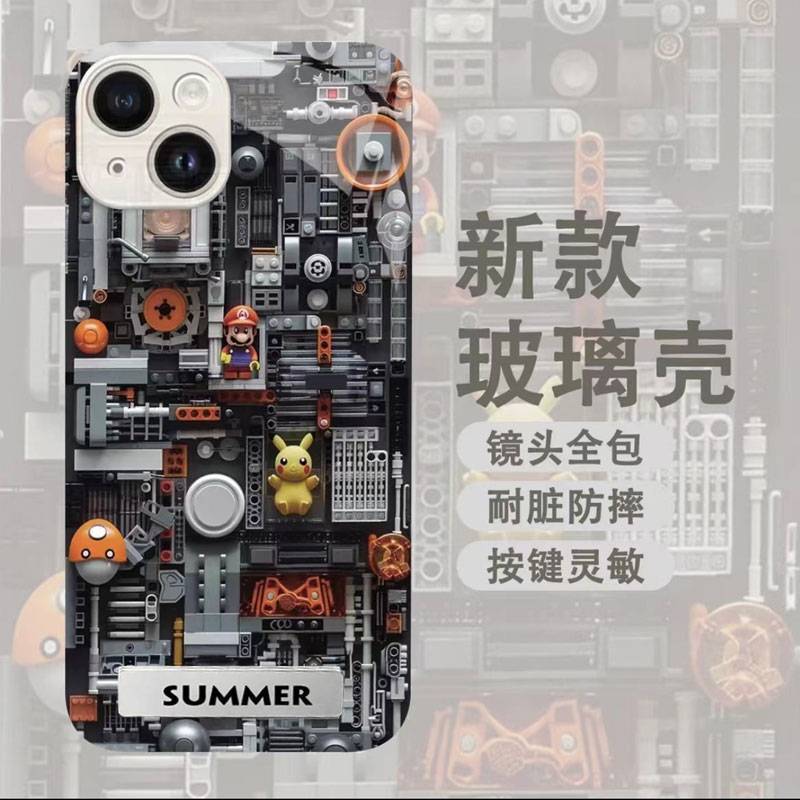 【iPhone17系列 新品上市】iPhone 全系列高品質金屬漆玻璃 可愛油畫風保護殼 強力抗摔不傷機 防刮耐磨不留紋，全包保護！