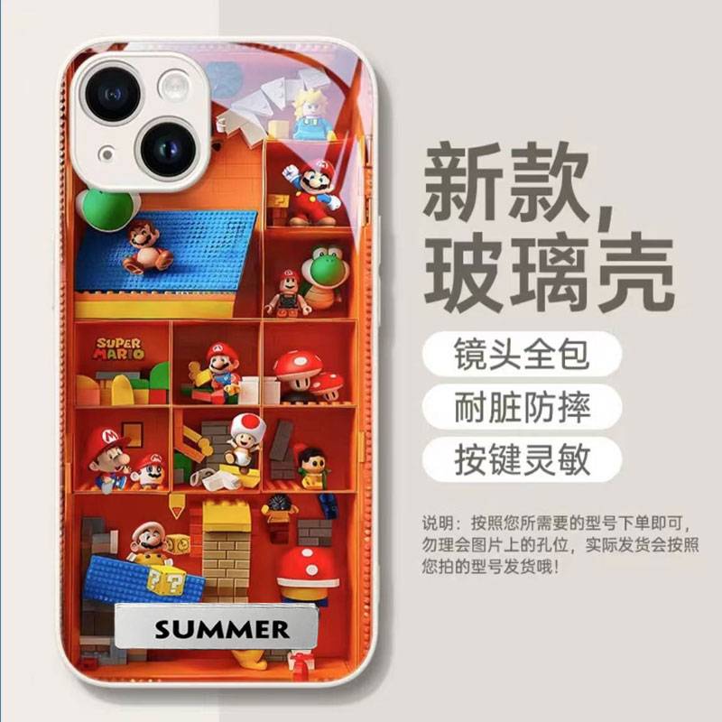 【iPhone17系列 新品上市】iPhone 全系列高品質金屬漆玻璃 可愛油畫風保護殼 強力抗摔不傷機 防刮耐磨不留紋，全包保護！