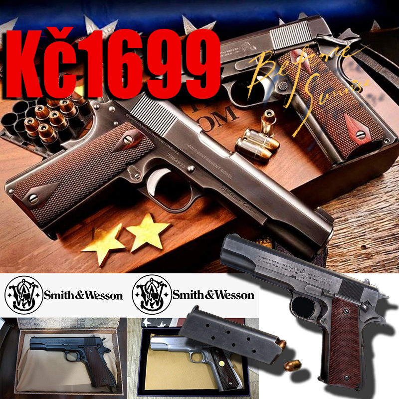 Colt M1911 A1+ se dodává se 2 zásobníky + 45 nábojů + kompletní příslušenství + [plný zbrojní průkaz]