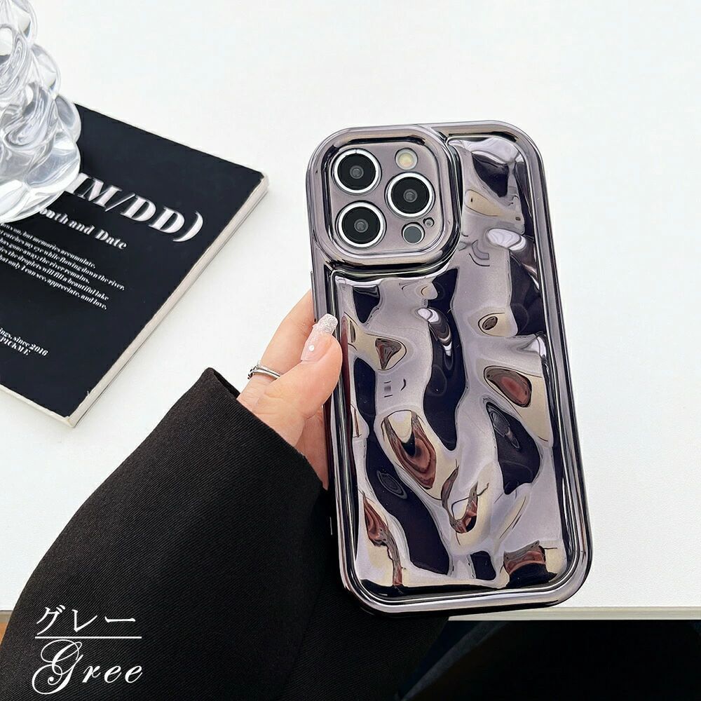 3D 水波纹電鍍手機殼｜潮流酷感 適用 iPhone 全系列