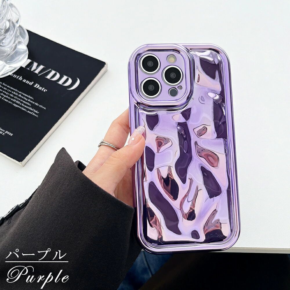 3D 水波纹電鍍手機殼｜潮流酷感 適用 iPhone 全系列