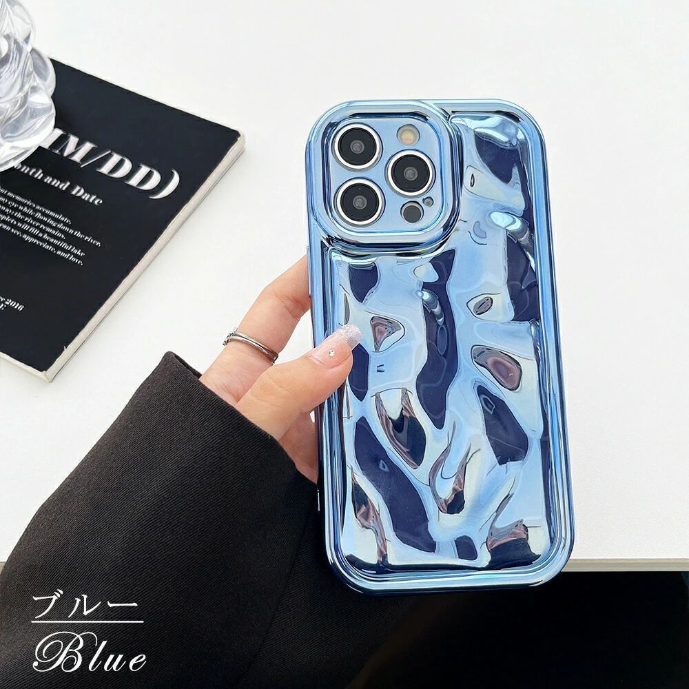 3D 水波纹電鍍手機殼｜潮流酷感 適用 iPhone 全系列