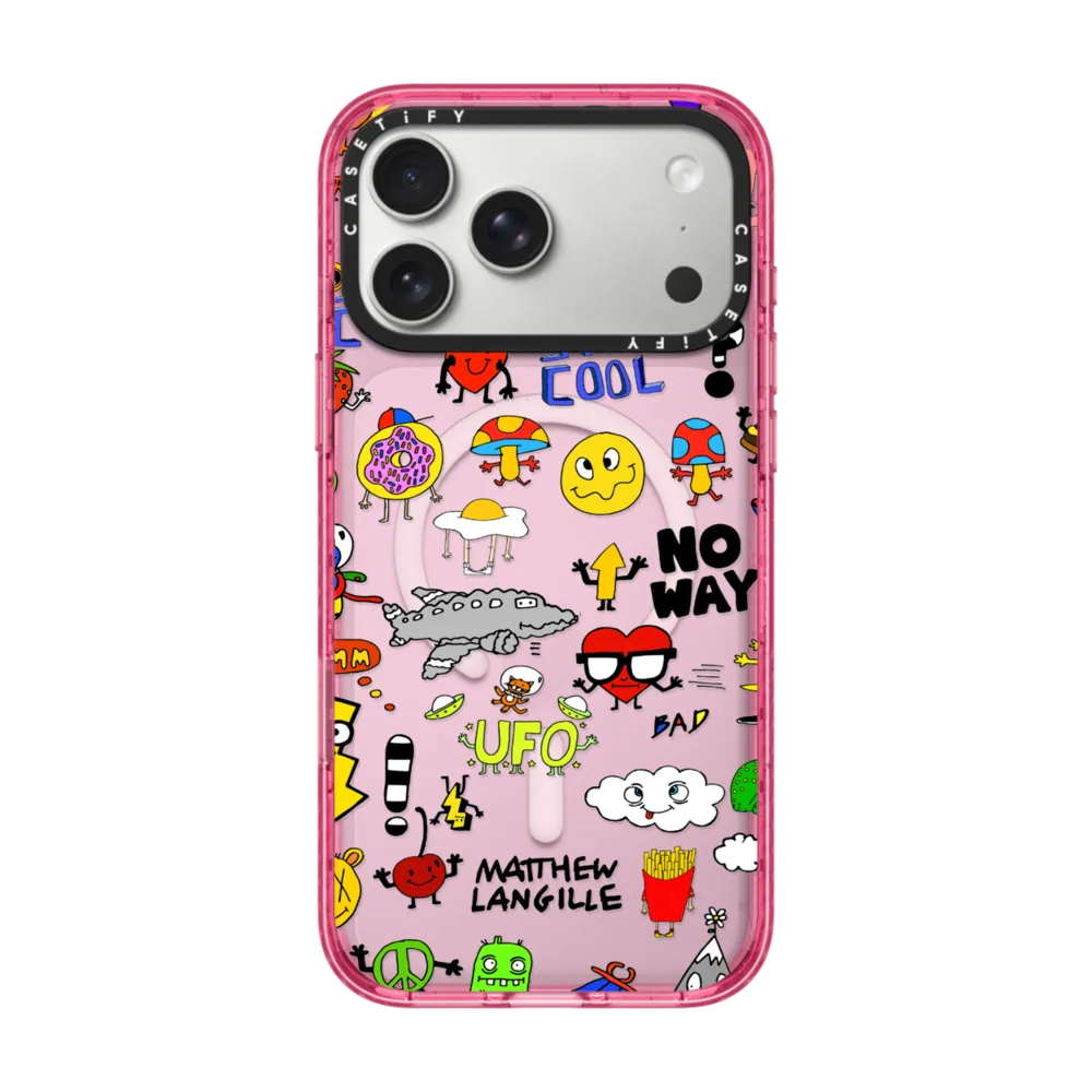 Matthew Langille x CASETiFY iPhone 17 Pro Max 手機殼 黑色防撞殼 MagSafe