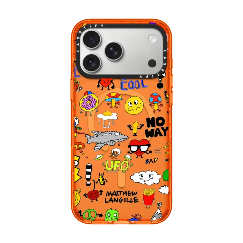 Matthew Langille x CASETiFY iPhone 17 Pro Max 手機殼 黑色防撞殼 MagSafe