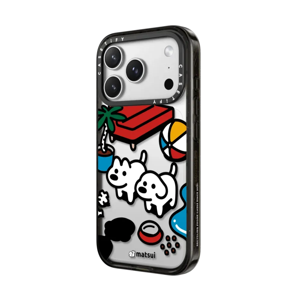 matsui x CASETiFY iPhone 17 Pro 手機殼 黑色防撞殼