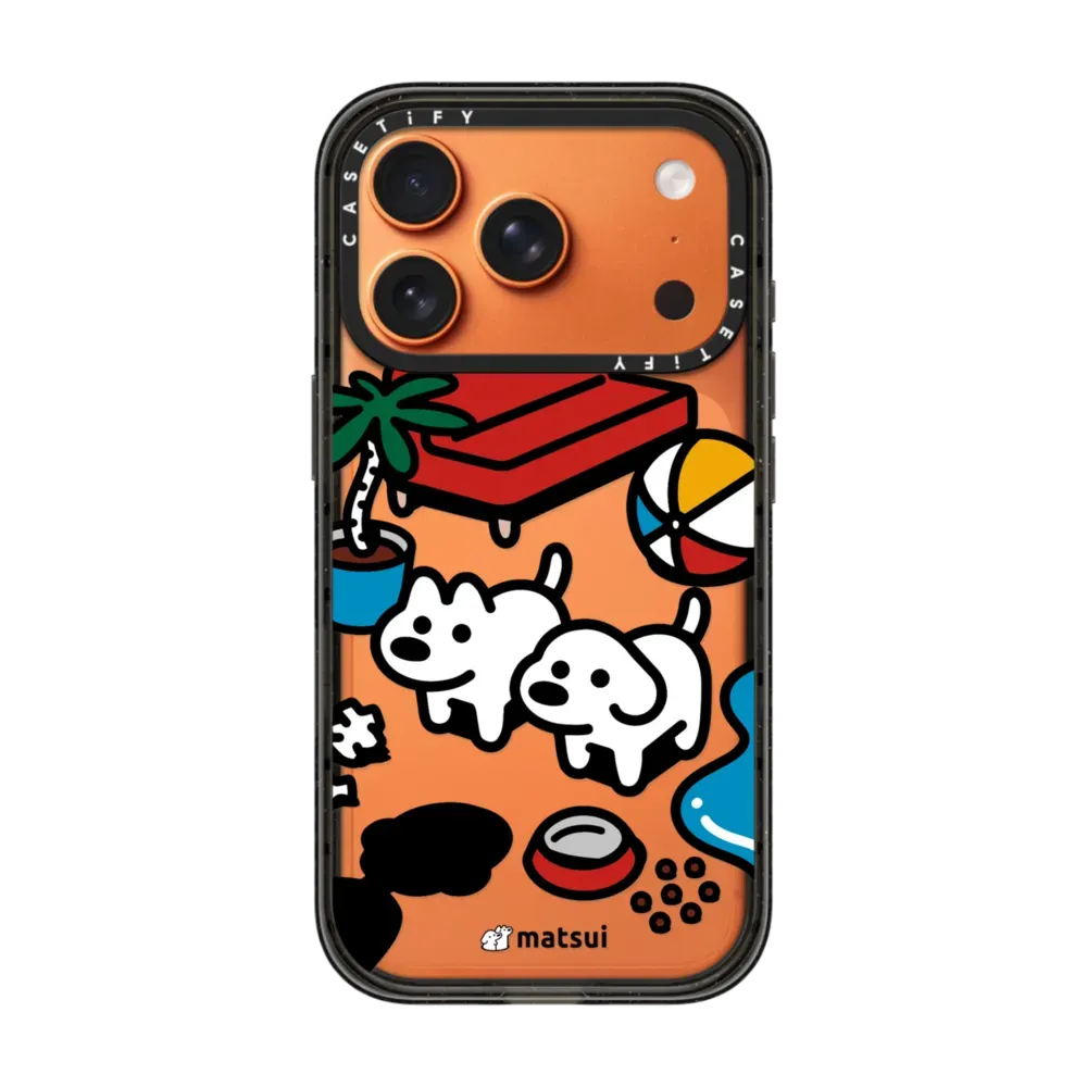 matsui x CASETiFY iPhone 17 Pro 手機殼 黑色防撞殼