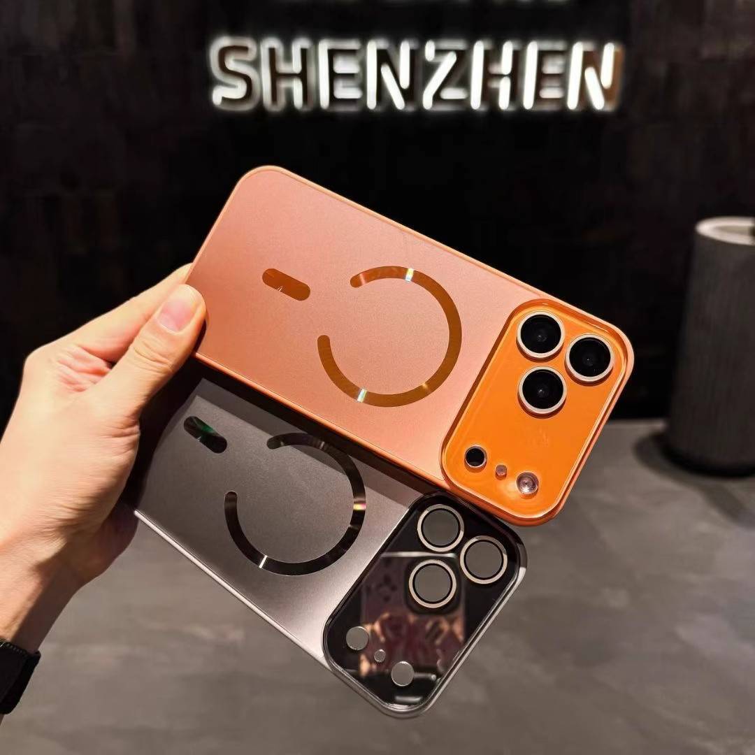✨ 金屬鏡頭框磁吸殼｜柔韌軟邊 防刮防摔 iPhone 適用