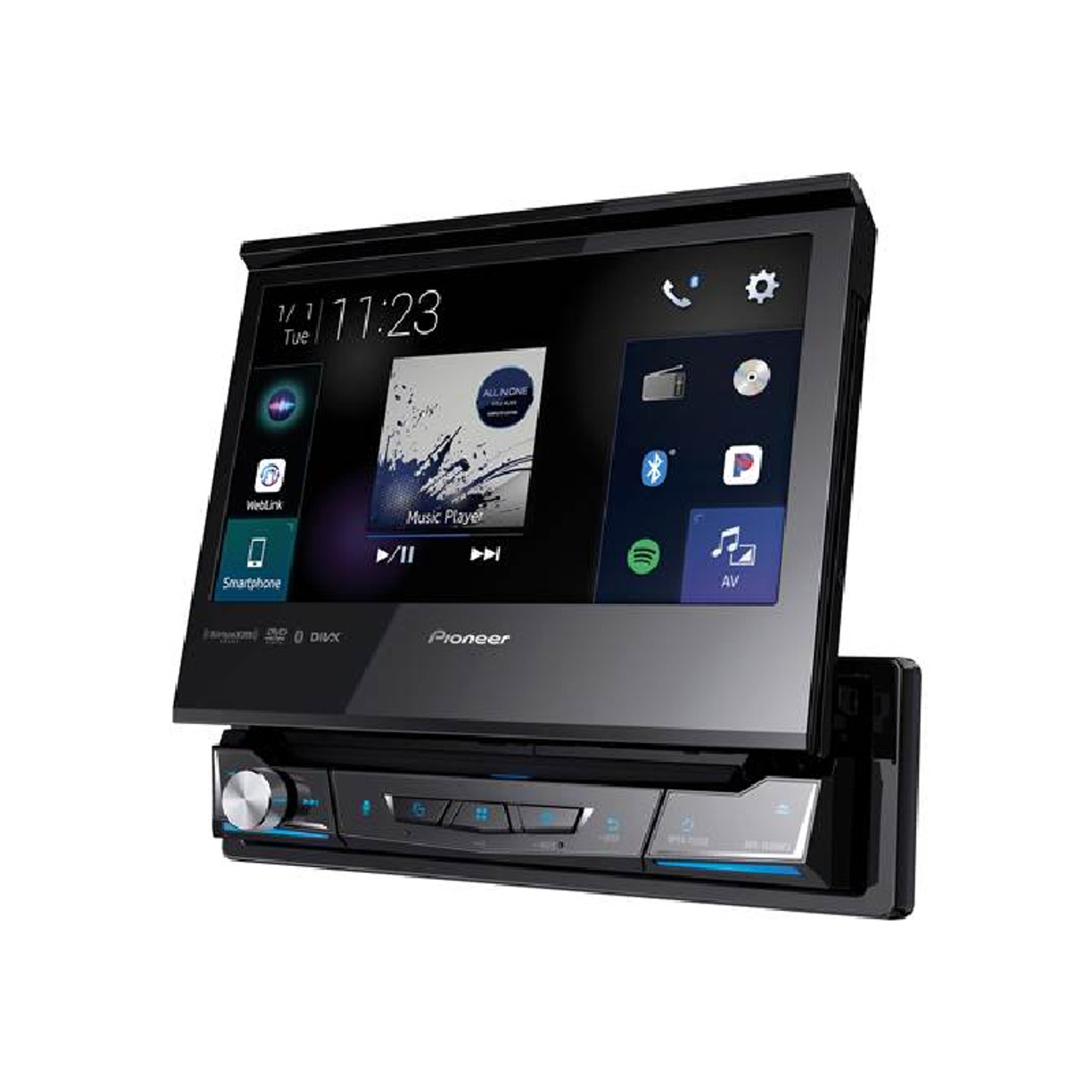 Pioneer CarPlay/Android-Auto/DVD Car 1Din vysúvateľný hostiteľ obrazovky