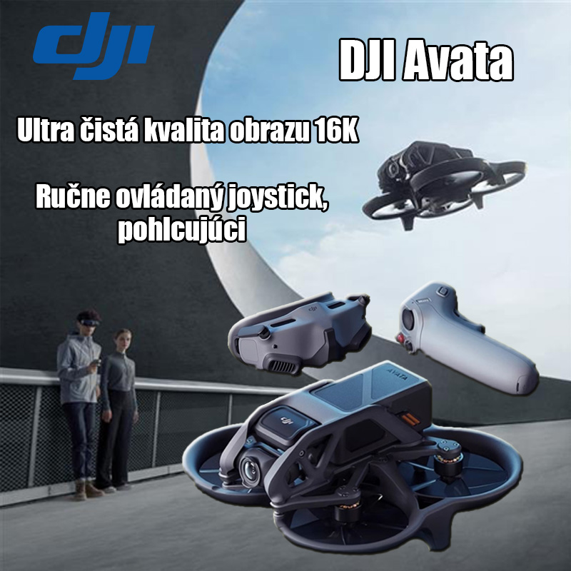Pohlcujúci dron DJI Avata, zážitok z lietania s okuliarmi + ručne ovládaný joystick