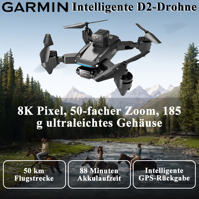 Professionelle Luftbildfotografie GARMIN D2 Drohne 8K High Definition, lange Akkulaufzeit