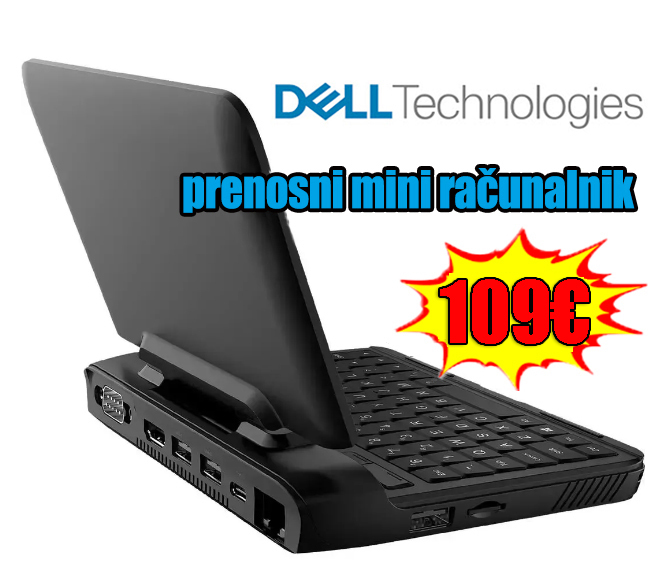 Razprodaja zadnjega dne! Mini prenosnik Dell