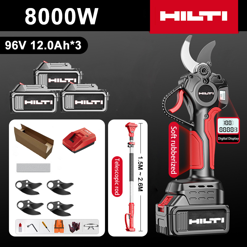 HILTI 15000W kefe nélküli motoros lítium akkumulátoros teleszkópos metszőolló